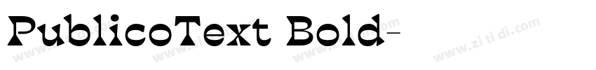 PublicoText Bold字体转换